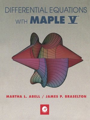 cover image of Differential Equations with Maple V&#174;